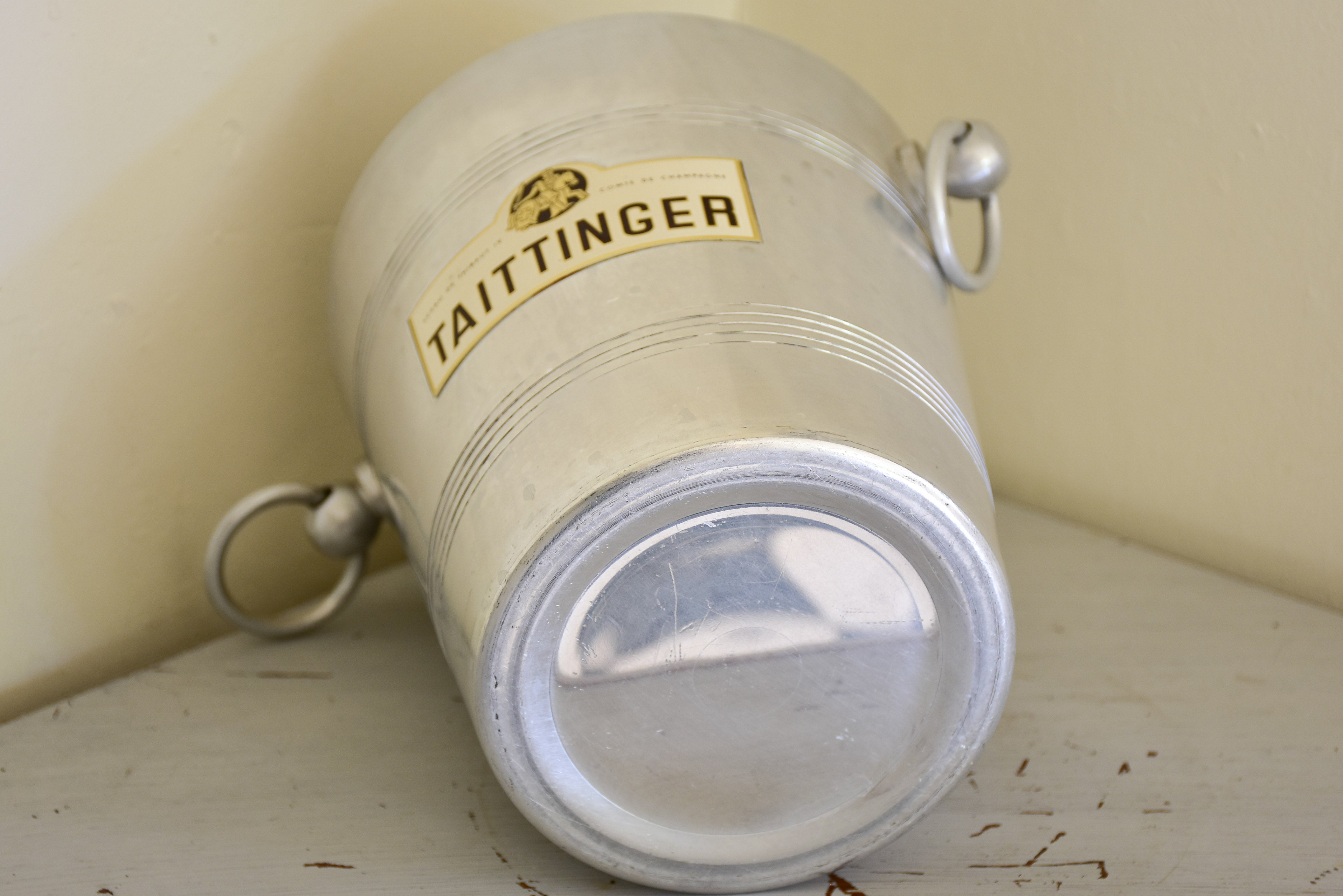 Vintage French Taittinger ice bucket