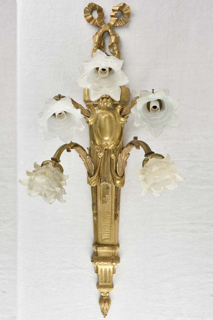 Antique Louis XVI-style wall sconces