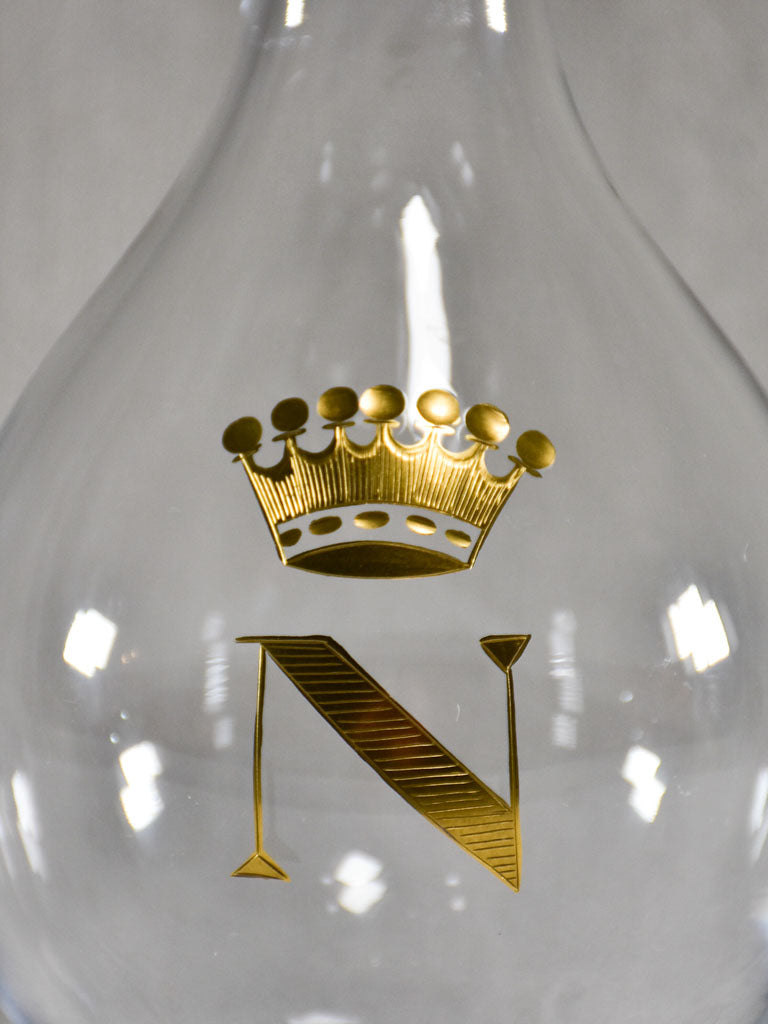 Napoleon carafe - N with crown