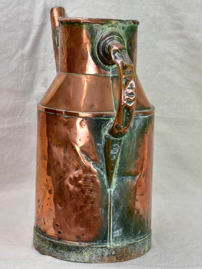 19th Century French copper watering can - rose garden