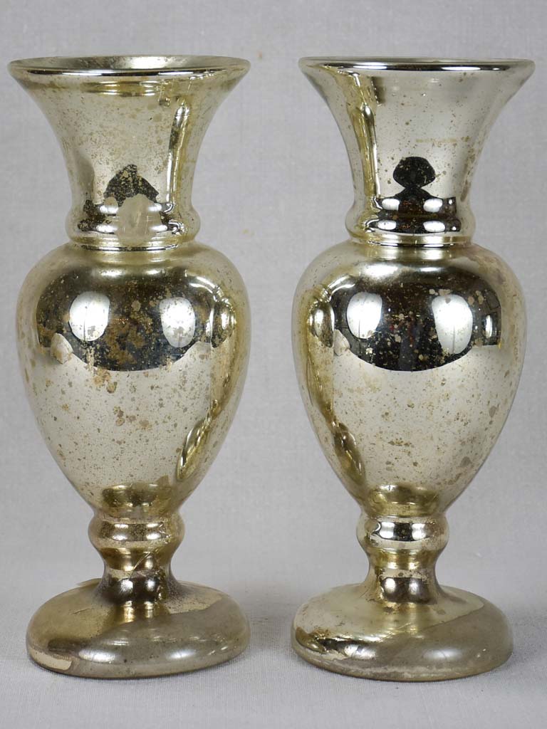 Pair of 19th century mercury glass ornaments 11¾"