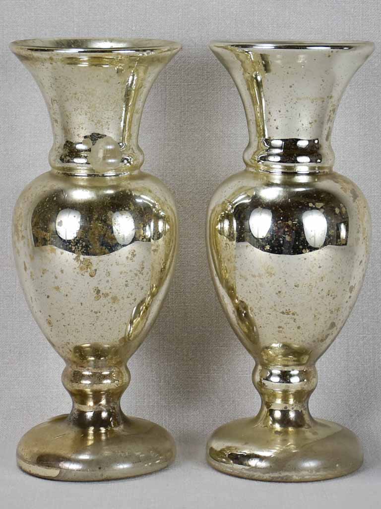 Pair of 19th century mercury glass ornaments 11¾"