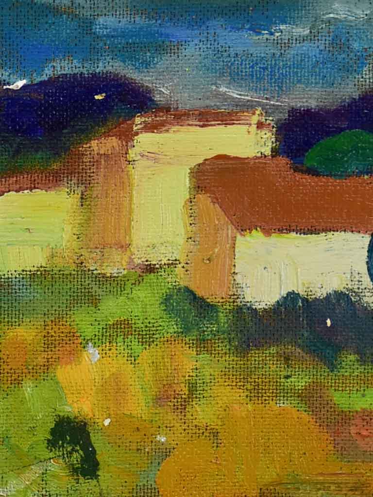 20th Century oil on canvas - French farmhouse / Provincial Mas - Anna Costa 8" x 11¾"