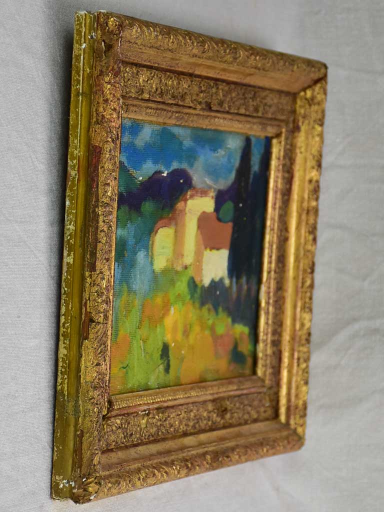 20th Century oil on canvas - French farmhouse / Provincial Mas - Anna Costa 8" x 11¾"