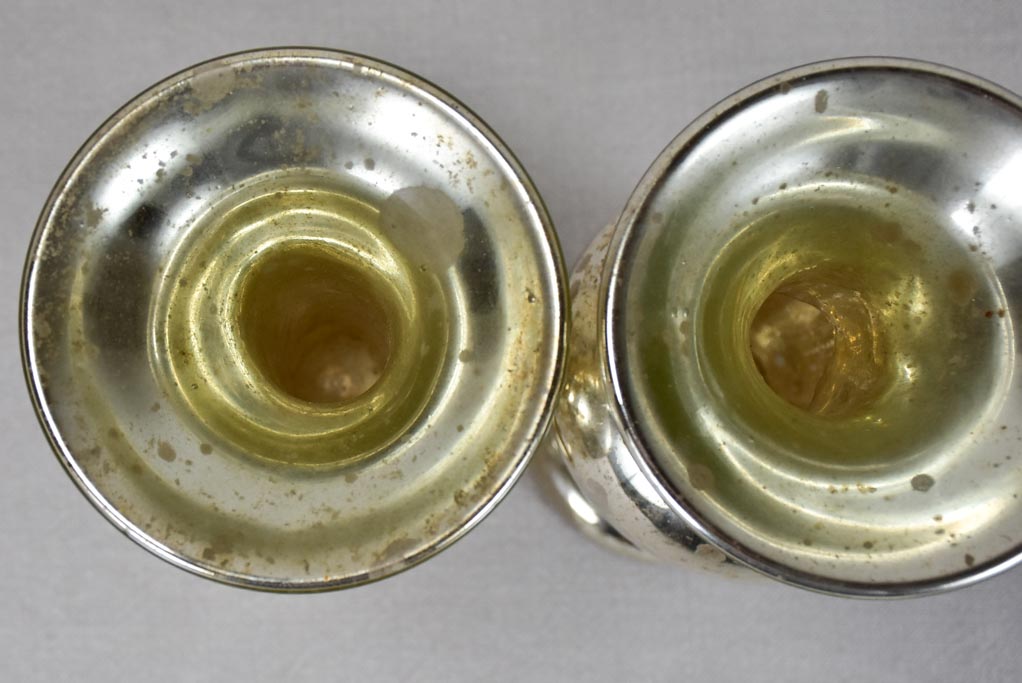 Pair of 19th century mercury glass ornaments 11¾"