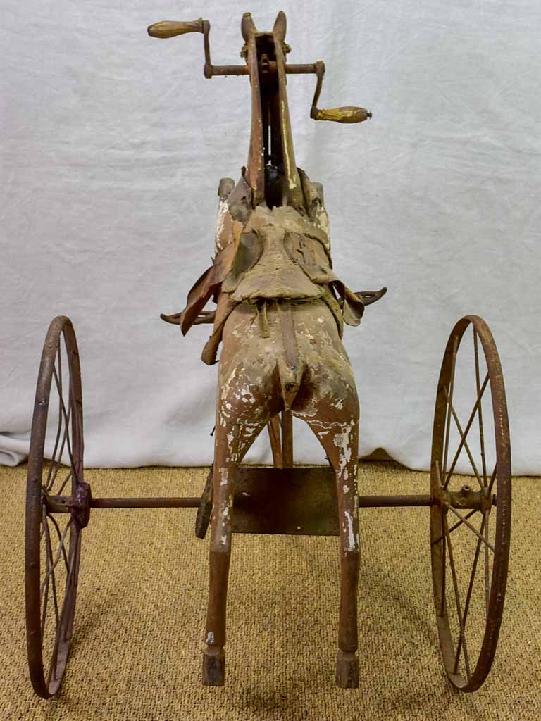 Late 19th Century French toy horse tricycle