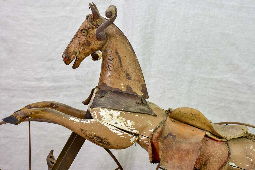 Late 19th Century French toy horse tricycle