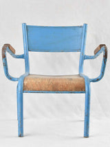 Vintage children's armchair with blue patina