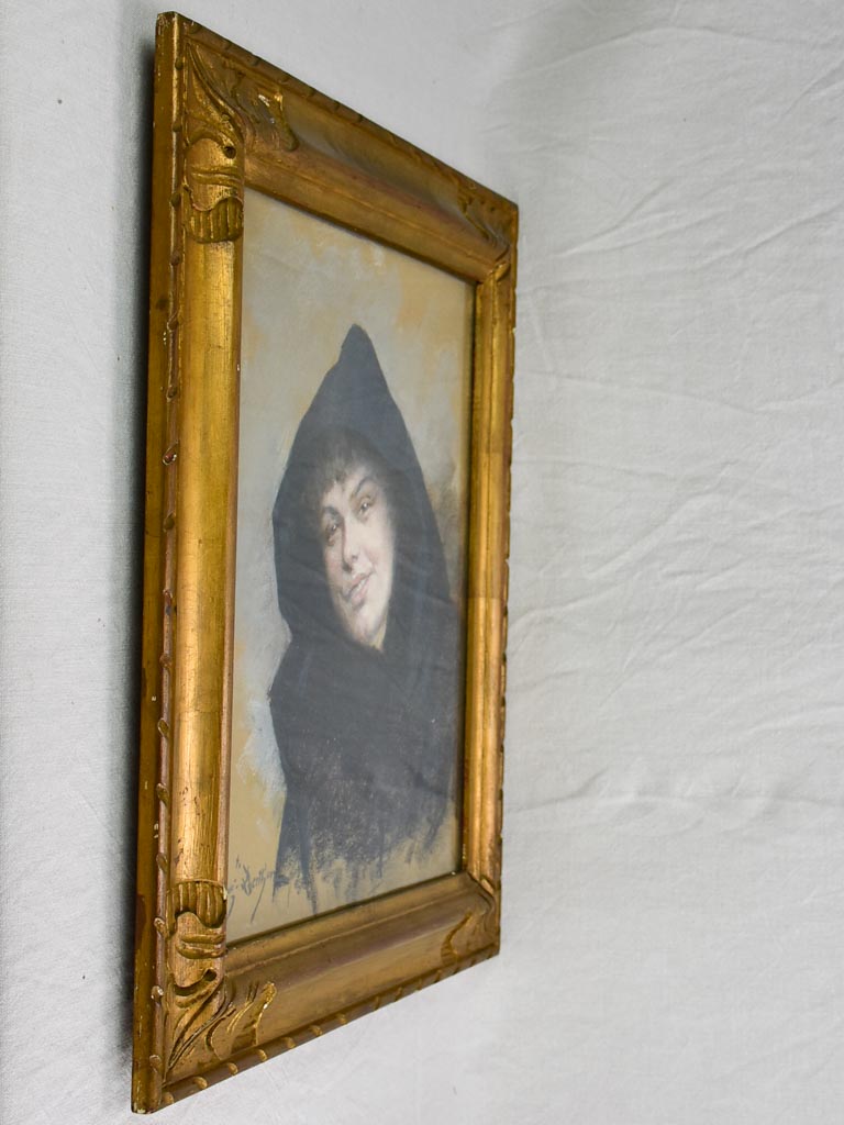 Young lady with cape portrait