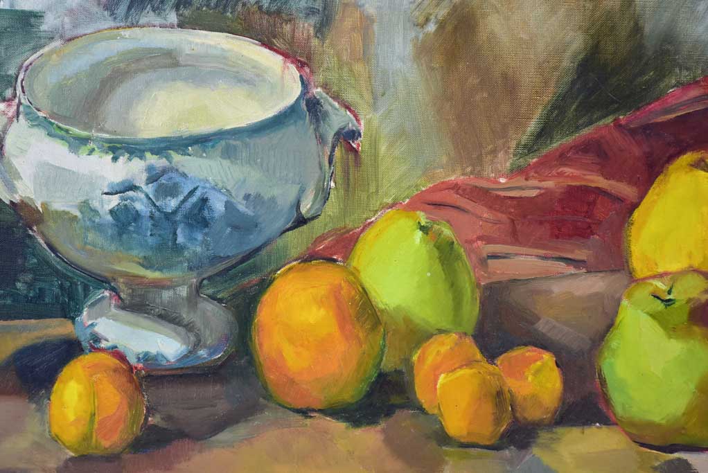 20th century still life - fruit and a soup tureen - Laure Philip 21¼" x 25½"