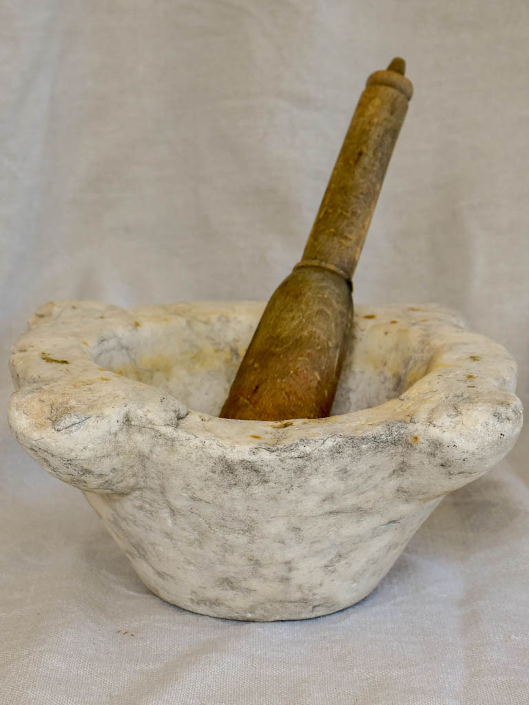 19th Century marble mortar