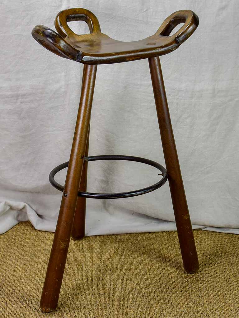 Three vintage Scandianvian designer barstools - Carl Malmsten