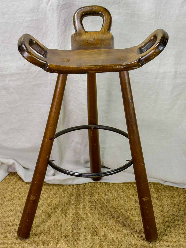 Three vintage Scandianvian designer barstools - Carl Malmsten