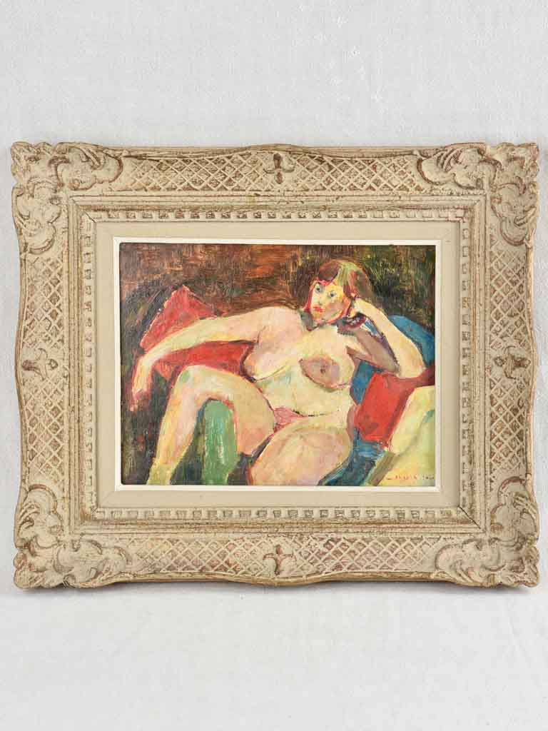 Lovely Nude Portrait Lady-signed Meyer