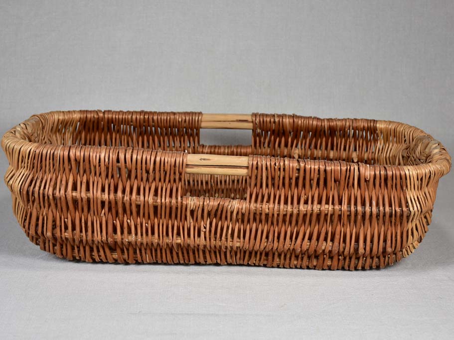 Large antique French bread basket 26"