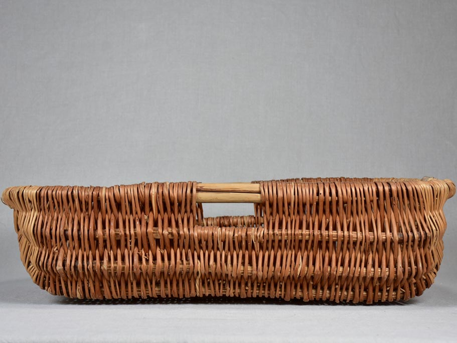 Large antique French bread basket 26"