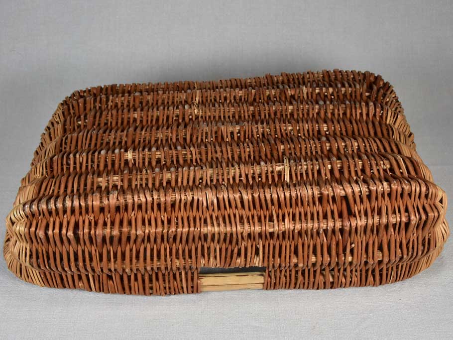 Large antique French bread basket 26"