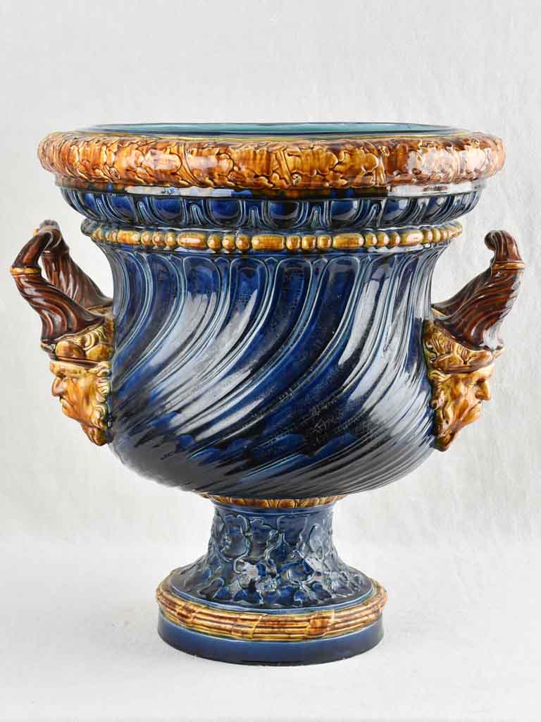 Very large Sarreguemines planter - 19th century - 24½"