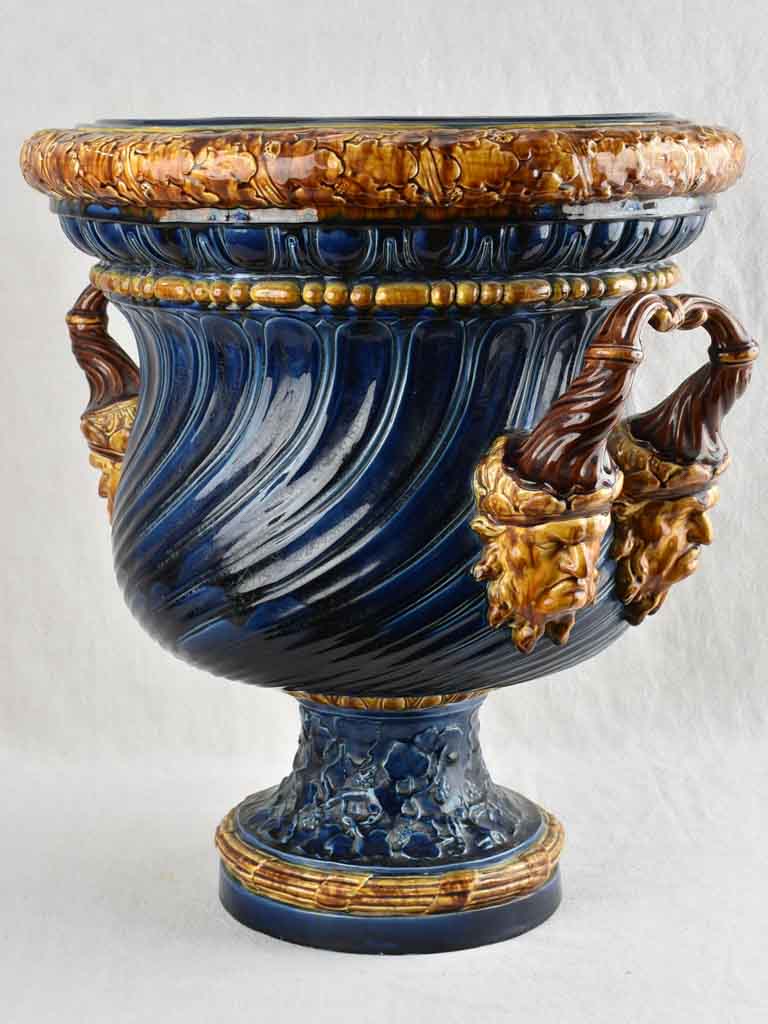 Very large Sarreguemines planter - 19th century - 24½"