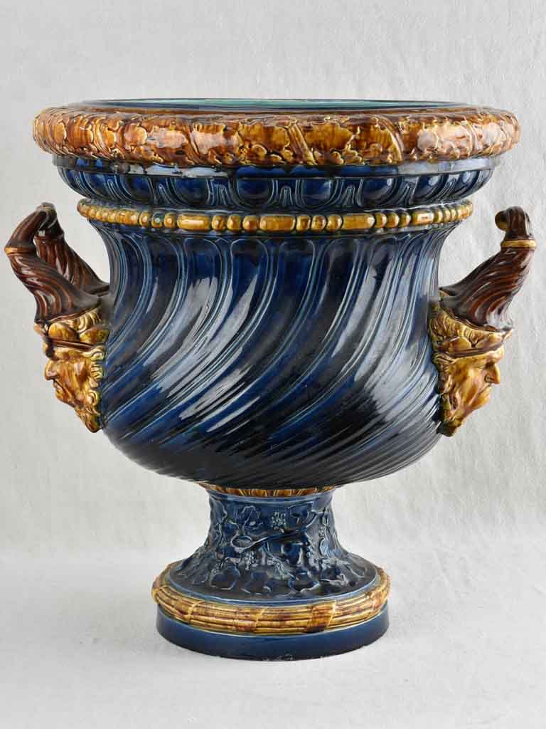 Very large Sarreguemines planter - 19th century - 24½"