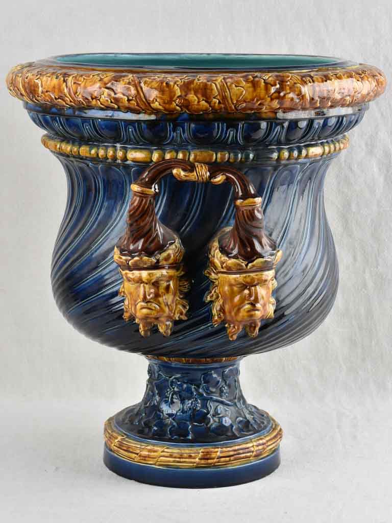 Very large Sarreguemines planter - 19th century - 24½"