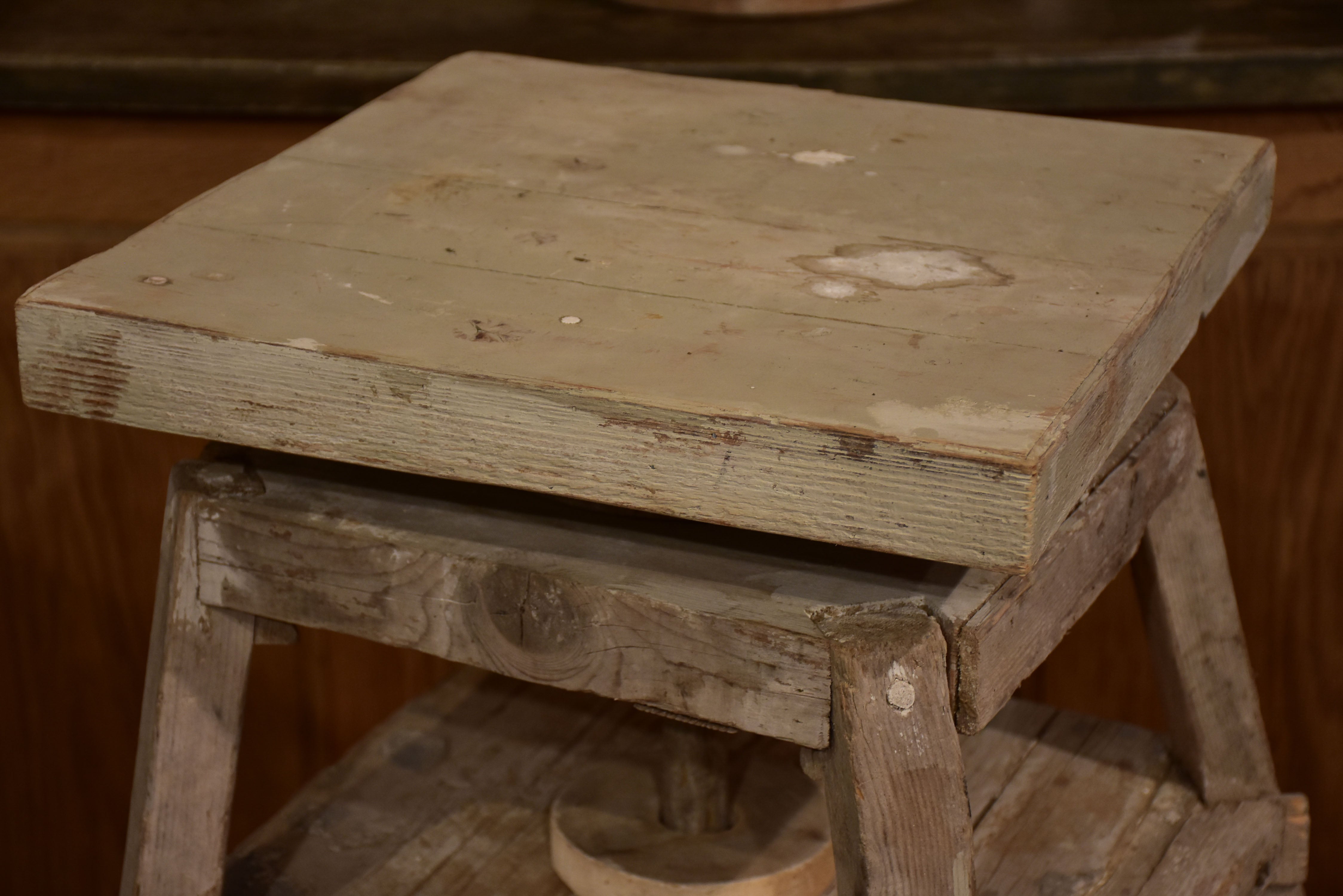 Rustic antique French sculptor's table