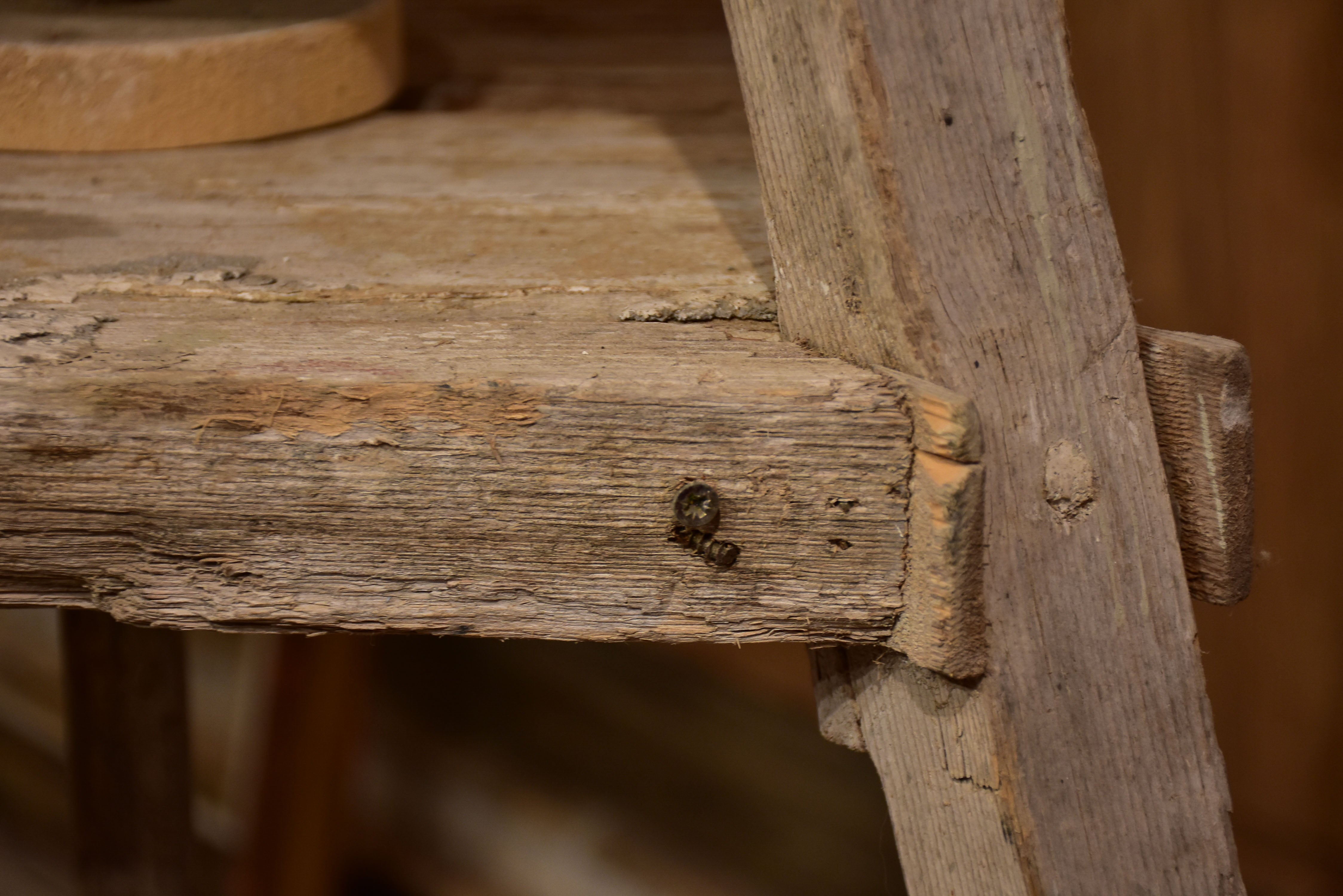 Rustic antique French sculptor's table