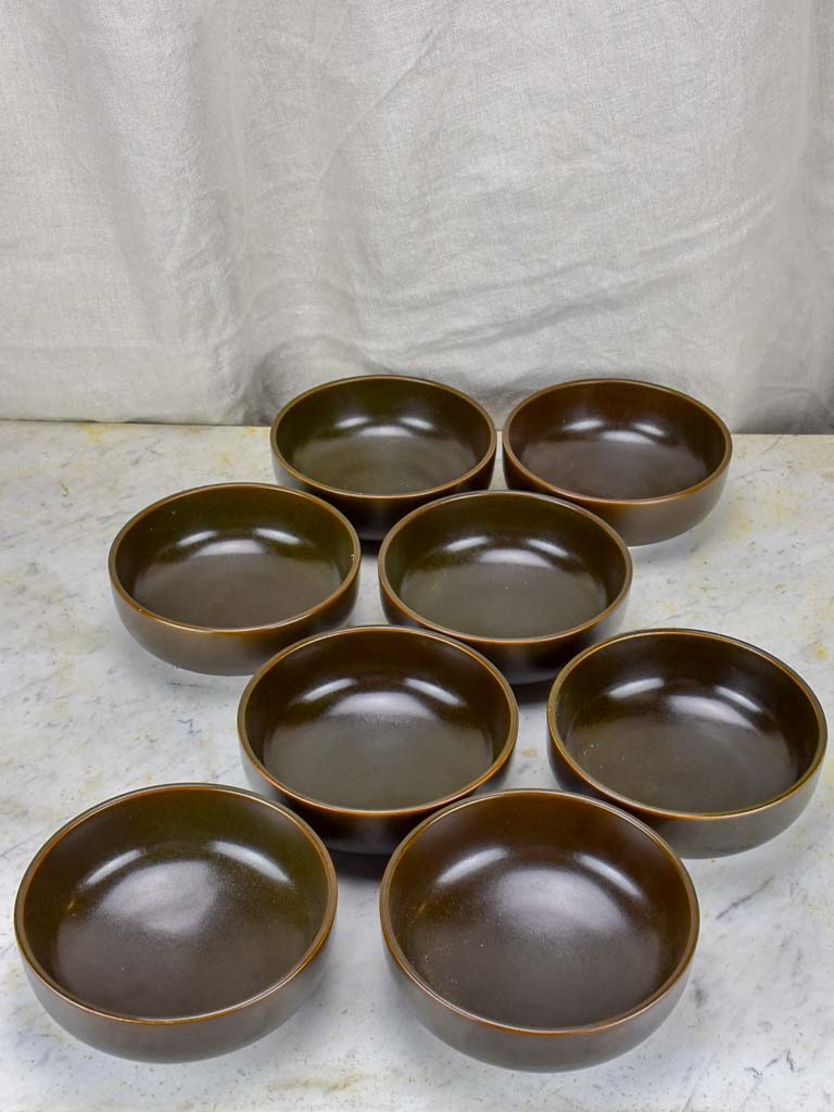 Vintage German soup service - dark brown