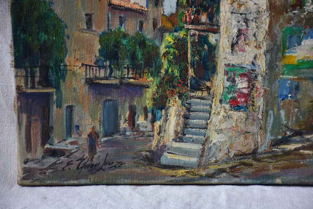 Classic French style village painting