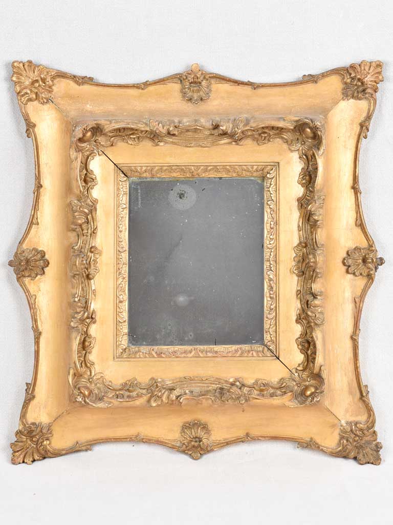 19th century gilded square mirror 23¾" x 23¾"