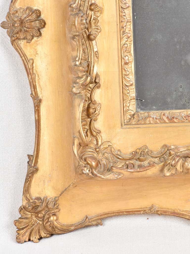 19th century gilded square mirror 23¾" x 23¾"