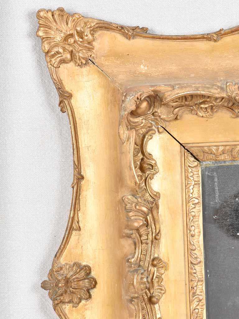 19th century gilded square mirror 23¾" x 23¾"