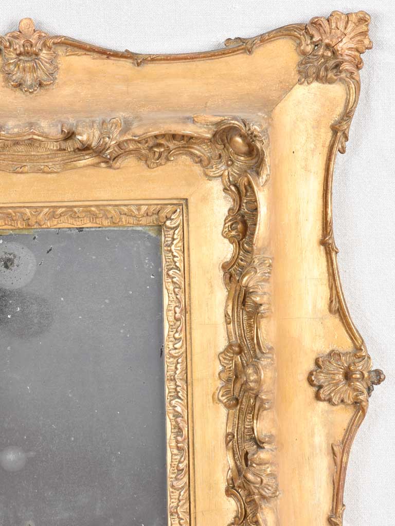 19th century gilded square mirror 23¾" x 23¾"