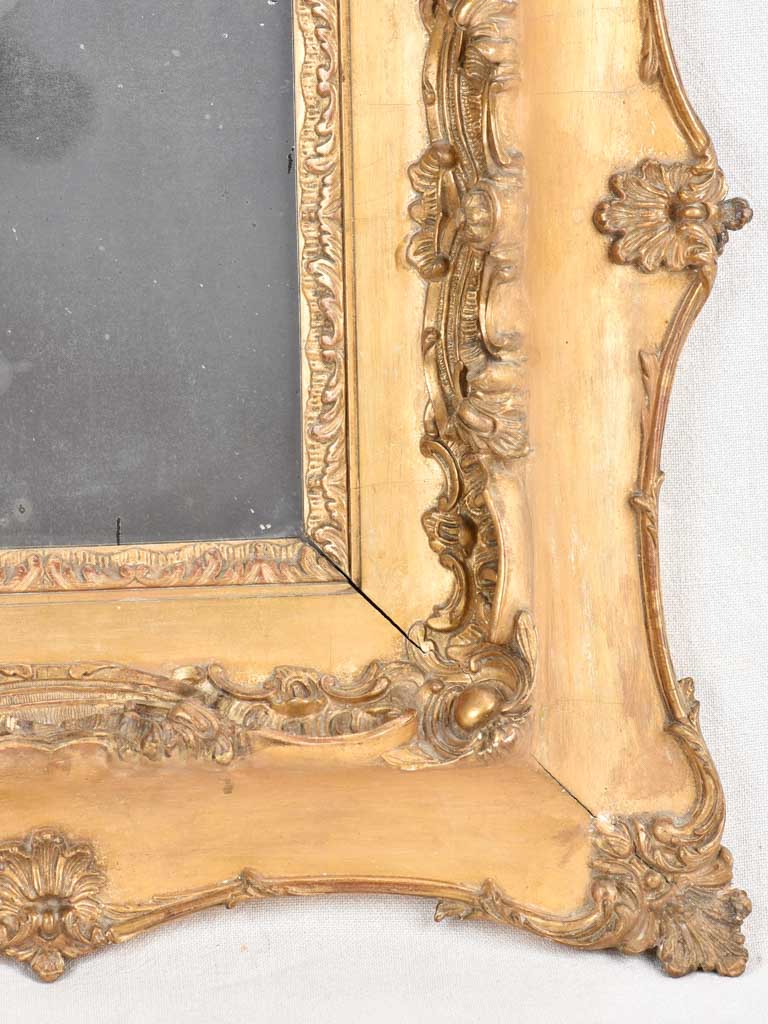 19th century gilded square mirror 23¾" x 23¾"