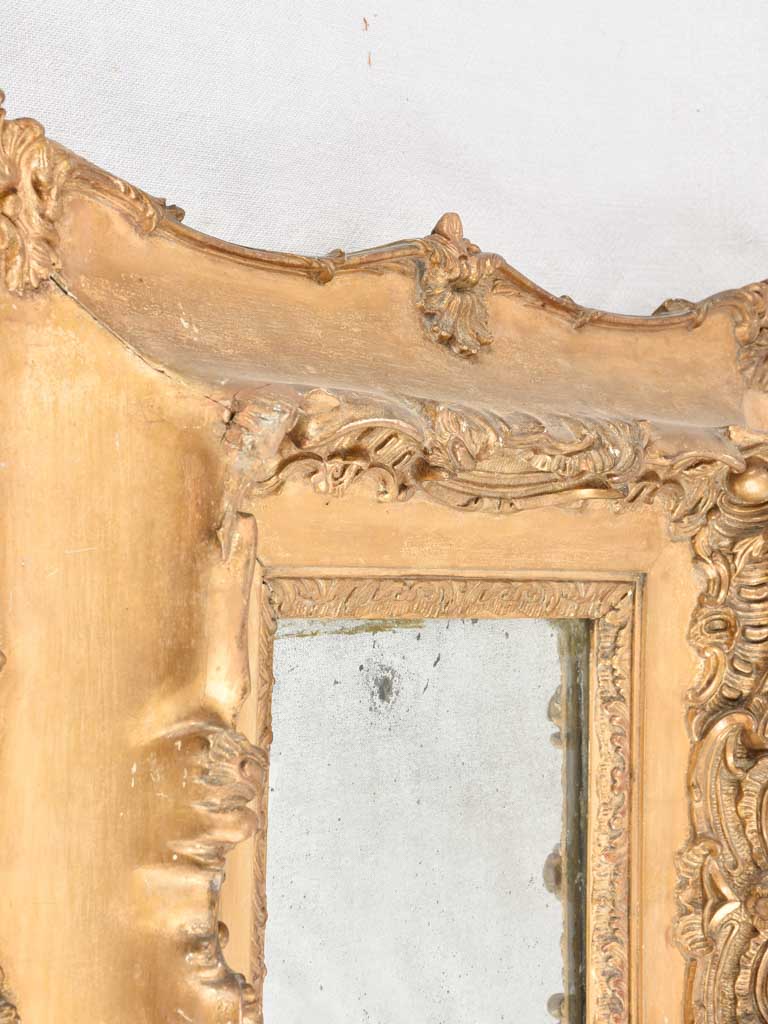 19th century gilded square mirror 23¾" x 23¾"