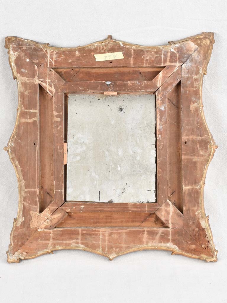 19th century gilded square mirror 23¾" x 23¾"