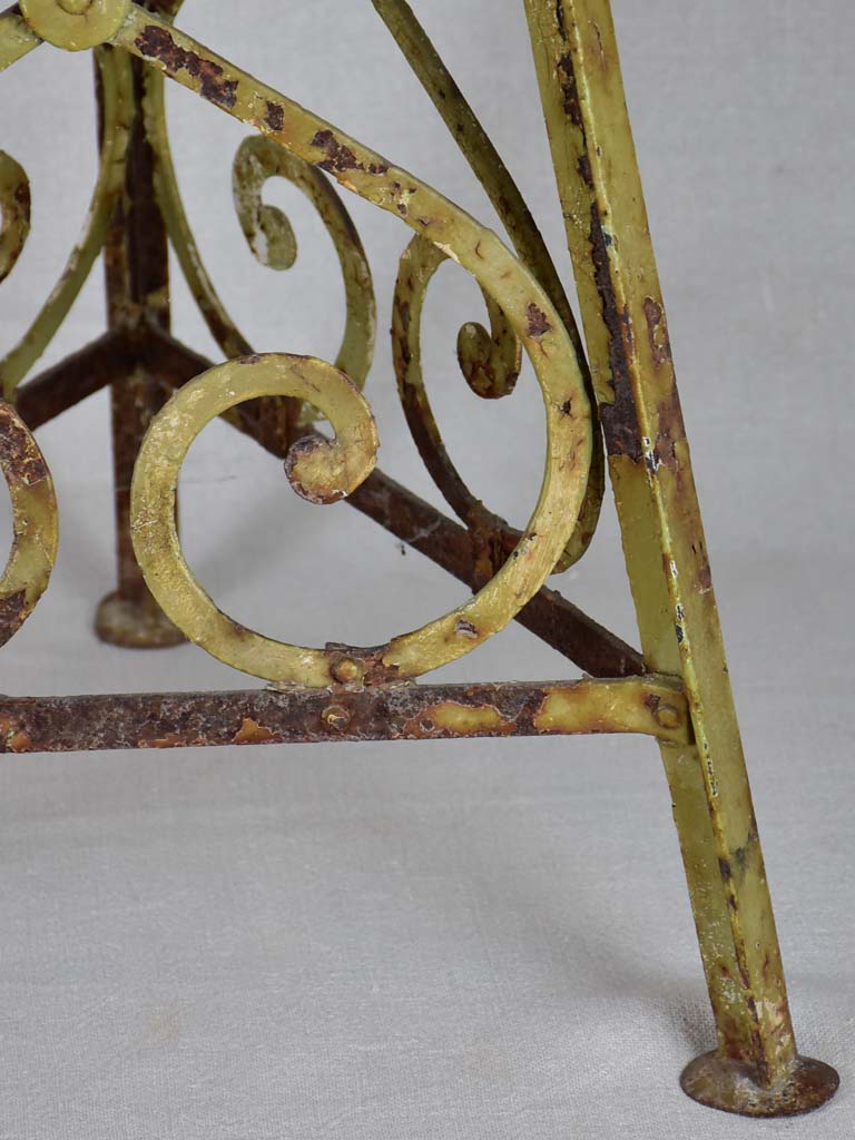 Antique French garden table from Vichy