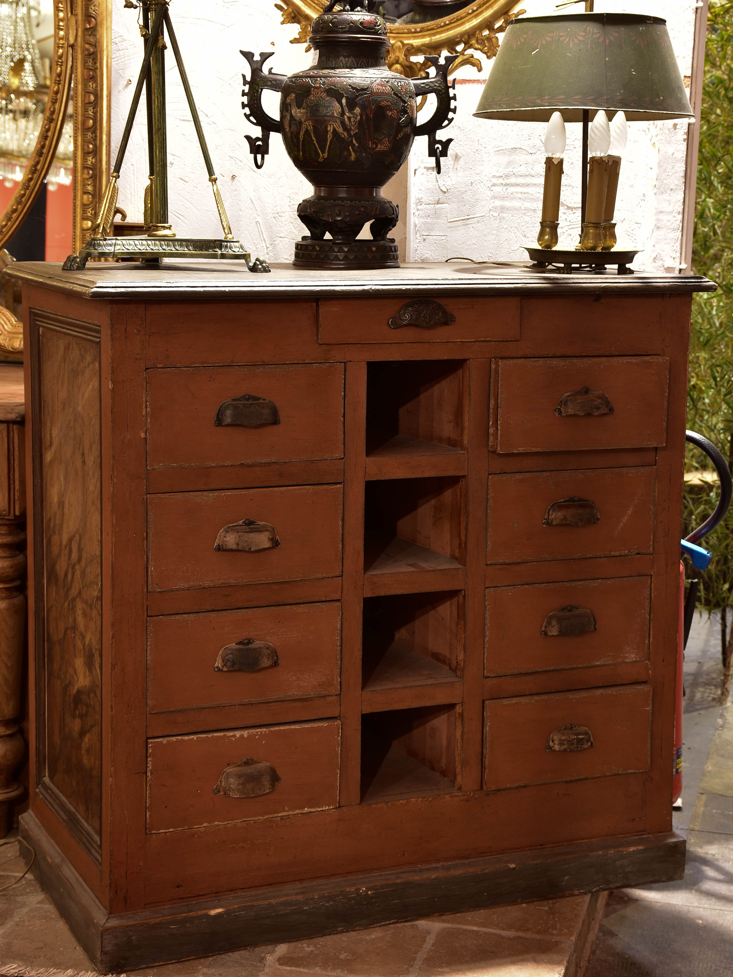 Storage drawers from a French hardware store