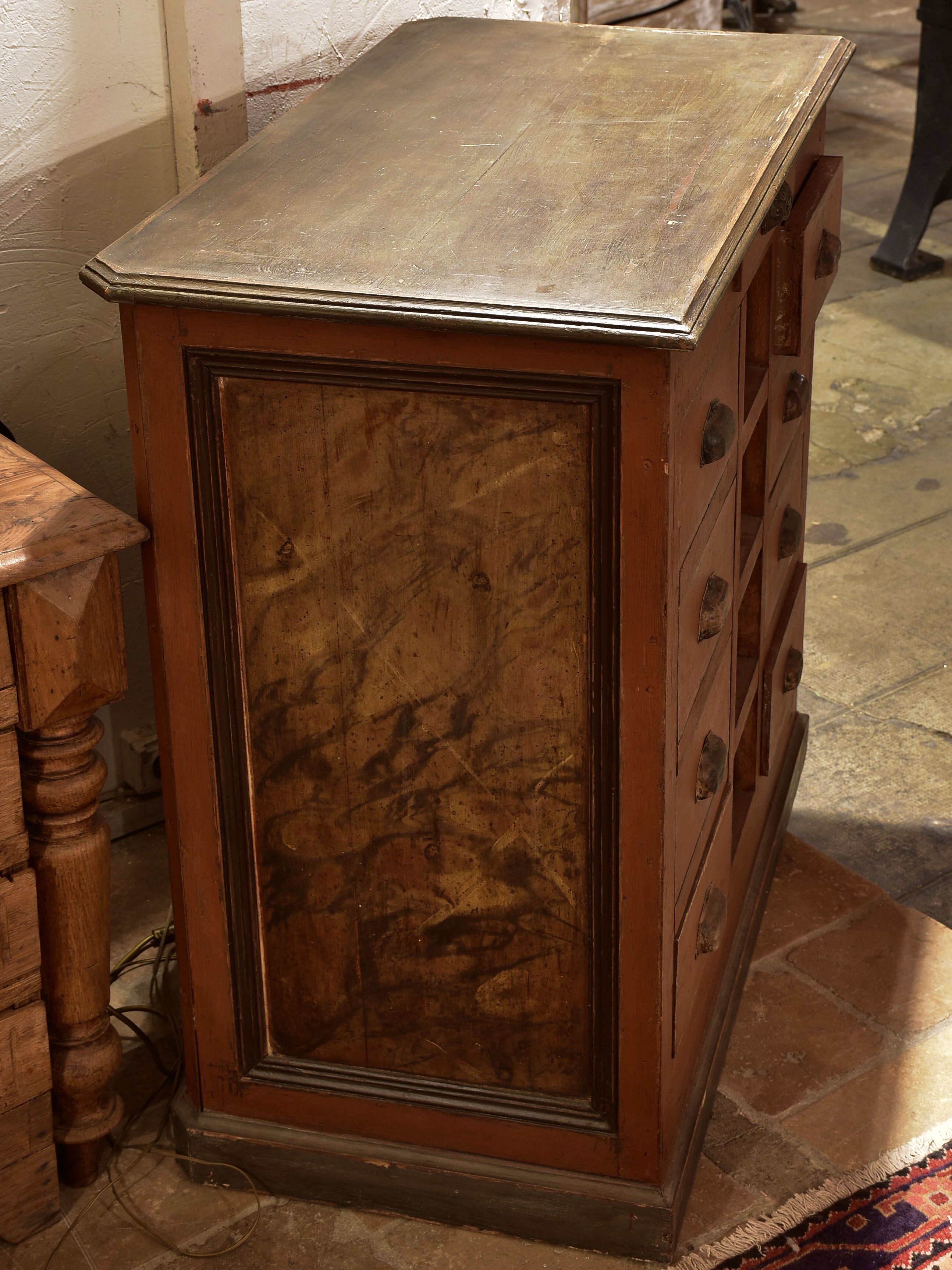 Storage drawers from a French hardware store