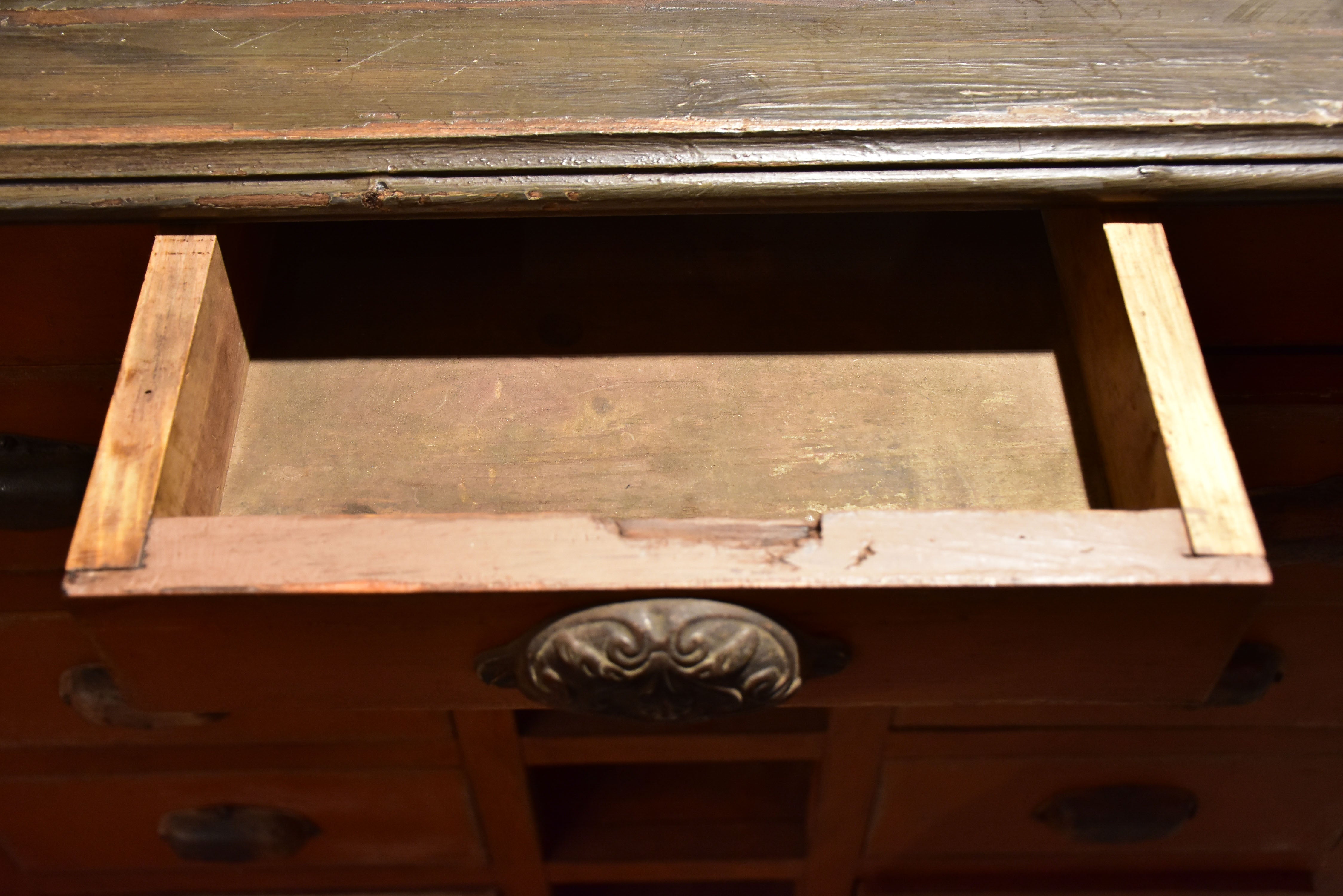 Storage drawers from a French hardware store