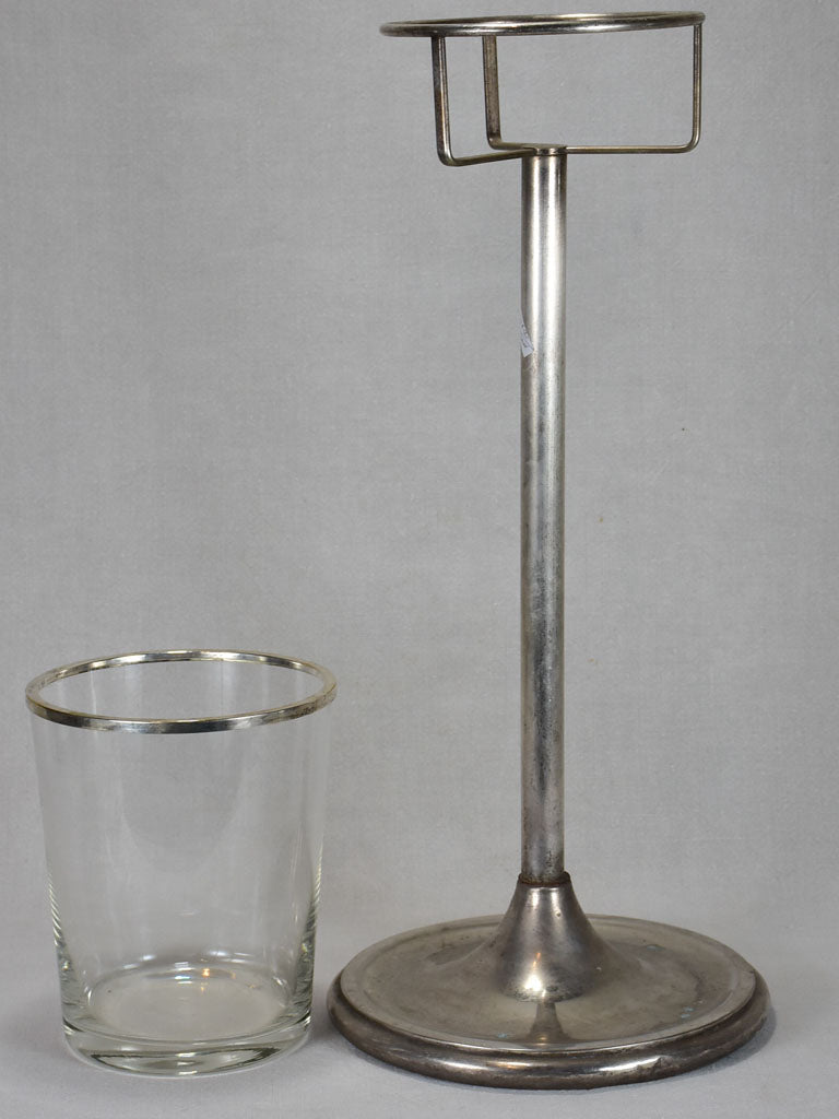 1960's ice bucket on a stand from a bistro / restaurant 33½"