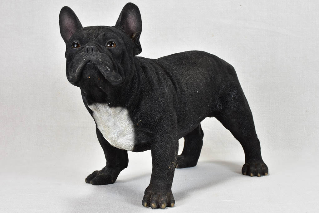 Intricately designed resin French bulldog