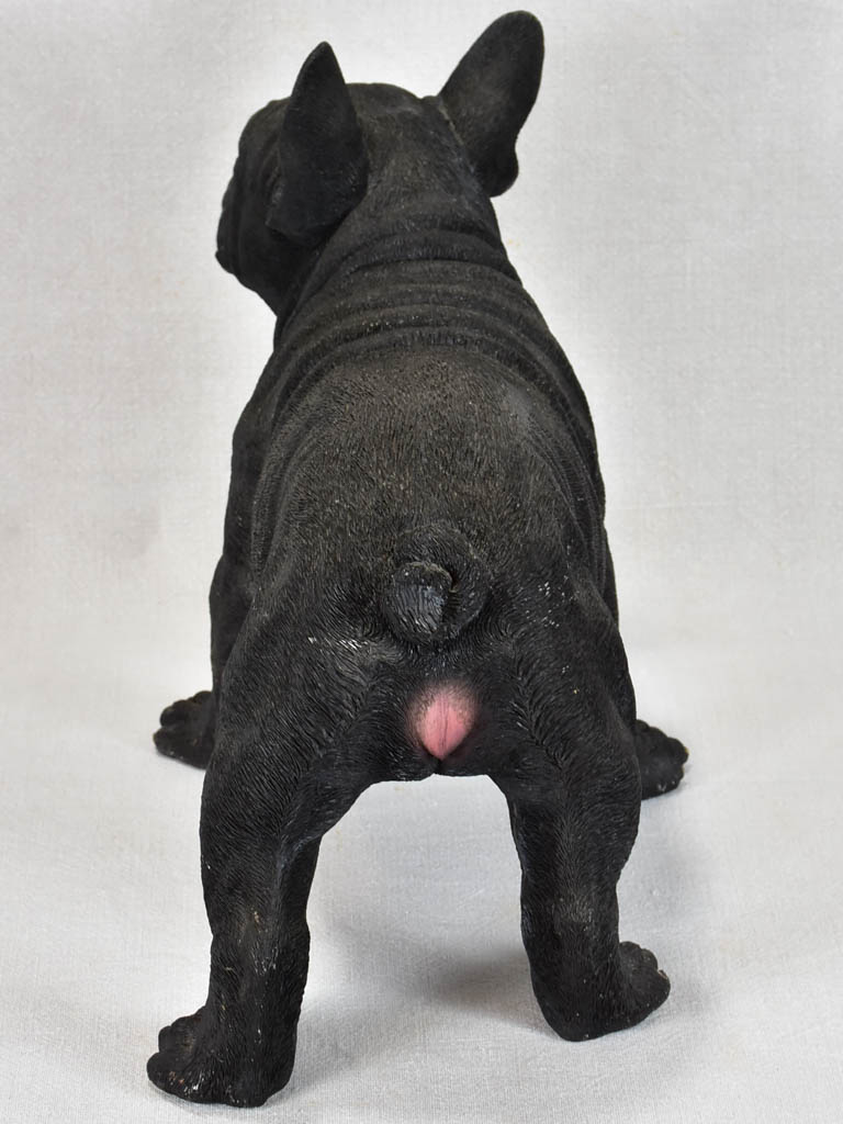 Charming French resin bulldog statue