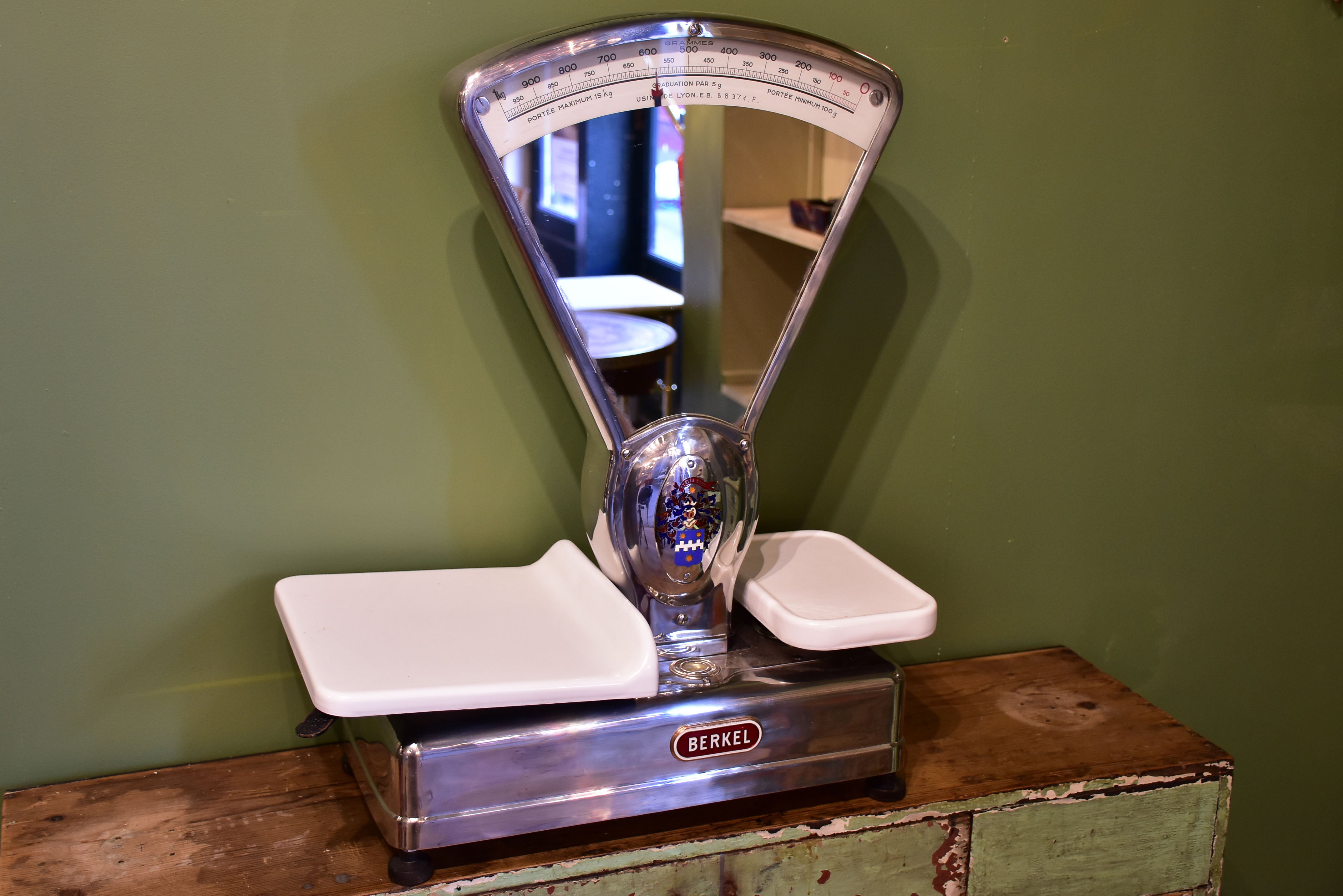 Pair of vintage French Berkel scales