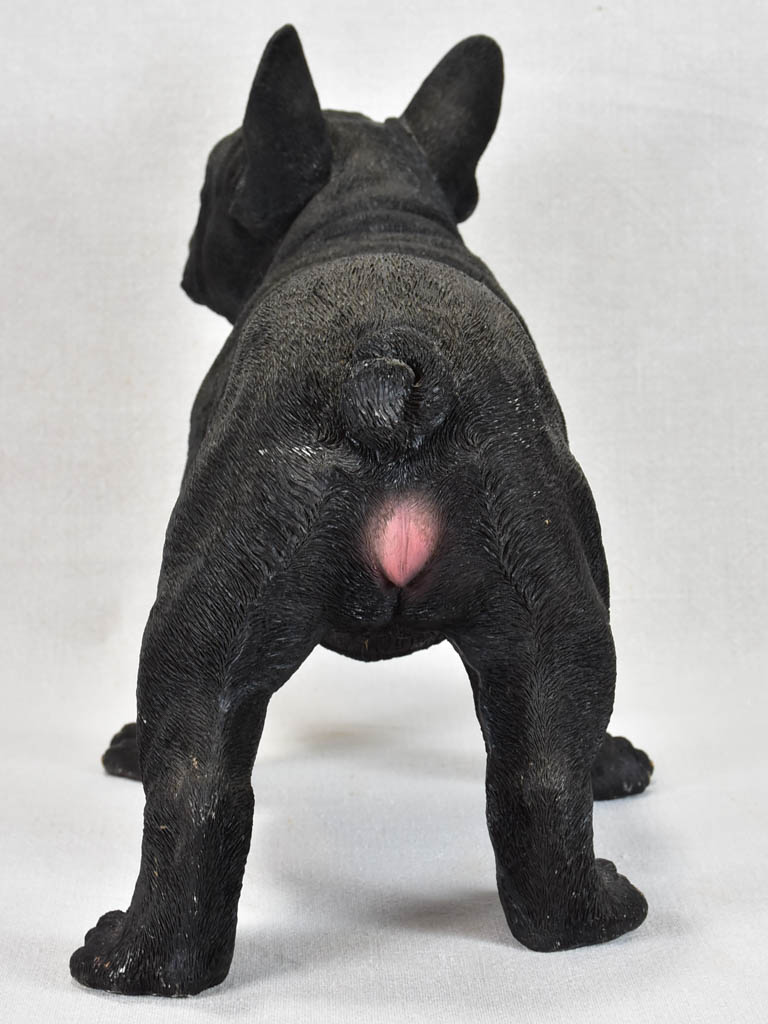 Elegant resin French bulldog figure