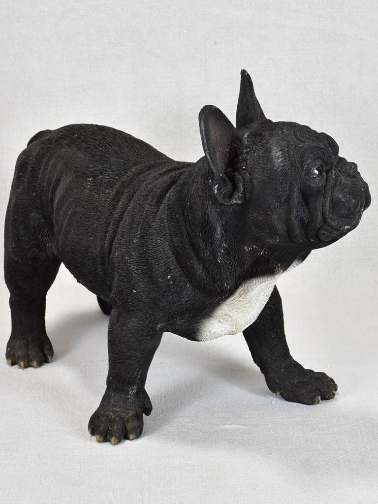 Classic black resin French bulldog