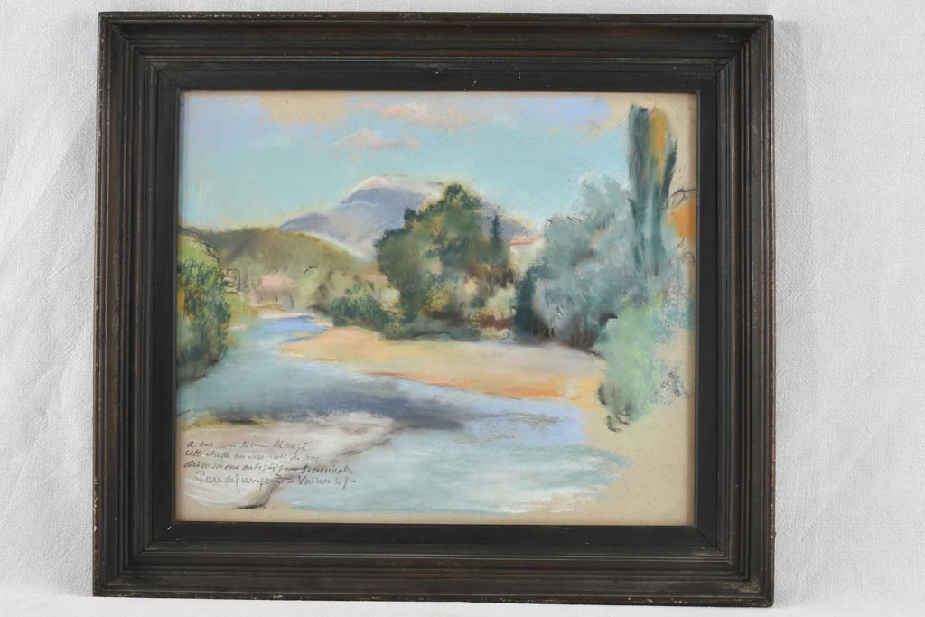 Unique pastel of Ouveze river