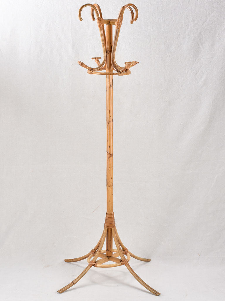 Vintage cane coat rack