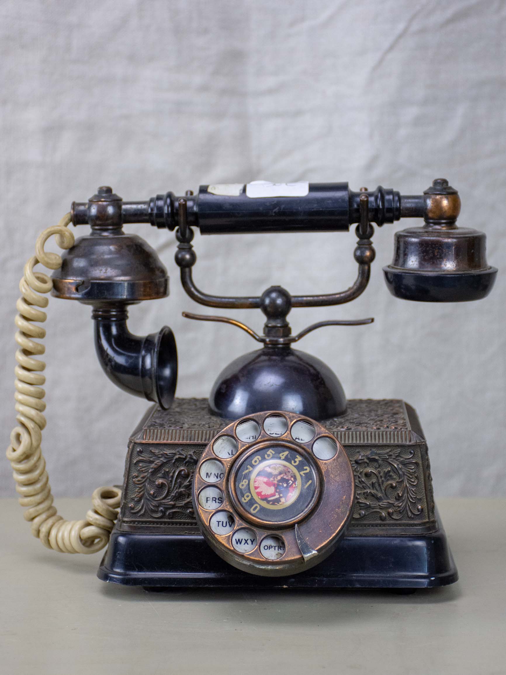 Antique Bakelite rotary telephone