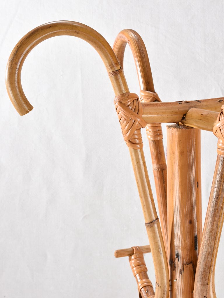 Vintage cane coat rack